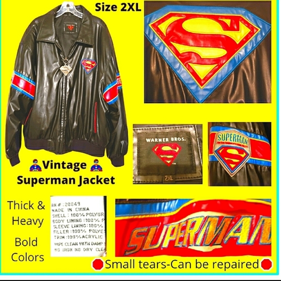 🔥VINTAGE SUPERMAN JACKET-FINAL - Picture 16 of 16